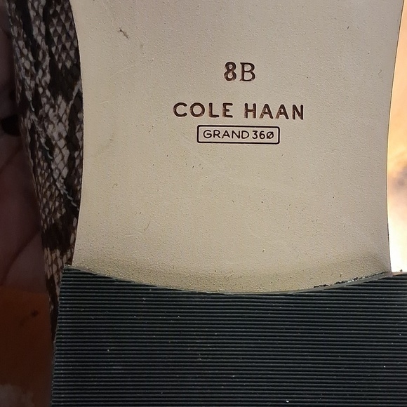 Cole Haan Women\'s Black and Cream Snake Print Oxfords Size 8 main image 11